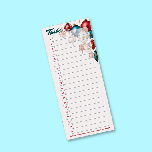 Vintage Ornaments Task List Notepad