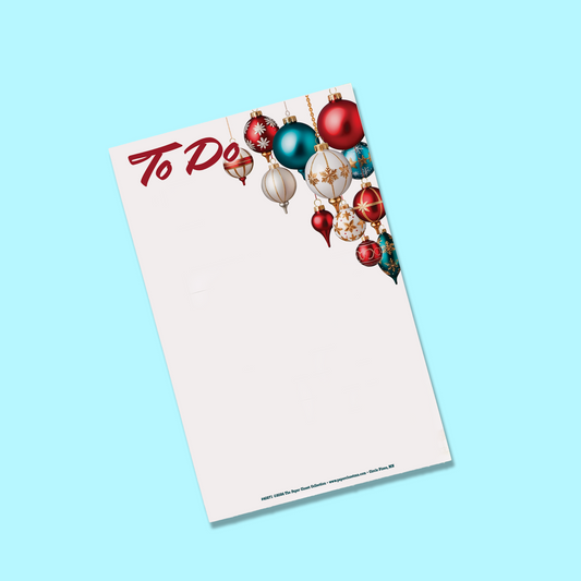 Vintage Ornaments To Do Notepad