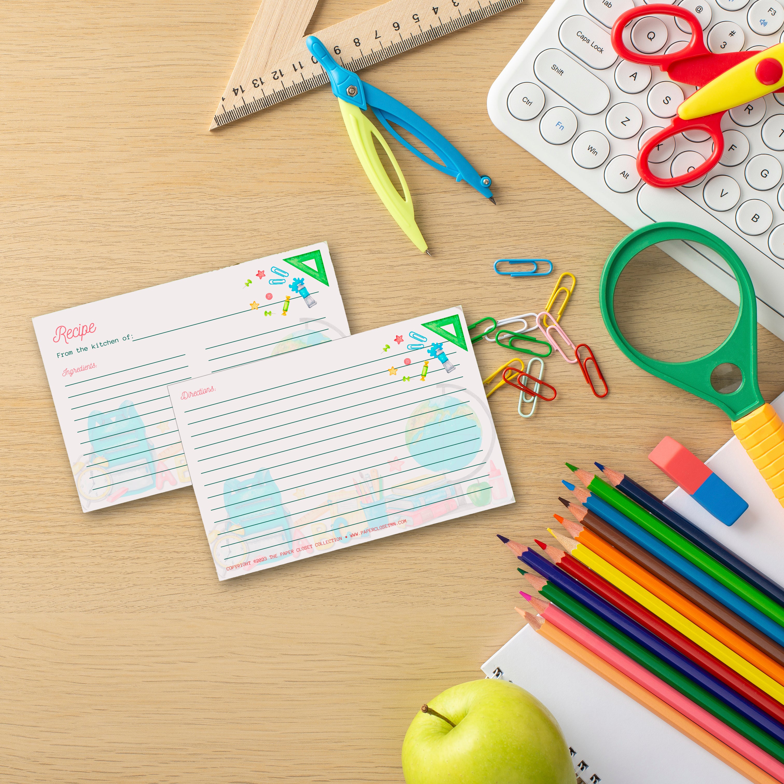 School Days Recipe Cards – The Paper Closet Collection