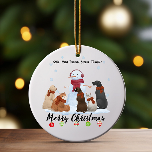 Snowy Pets Ornament