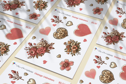 Vintage Valentines Stickers