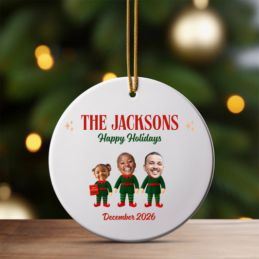 Elf Family Ornament