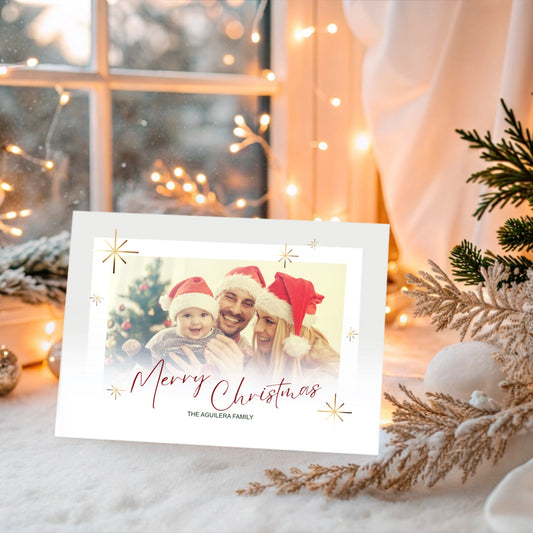 Photo Snowflakes card with Envelopes