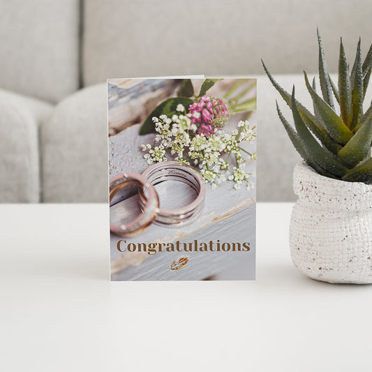 Rings Congratulations Card