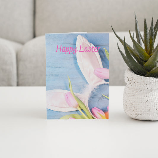 Happy Easter Bunny Ears Card