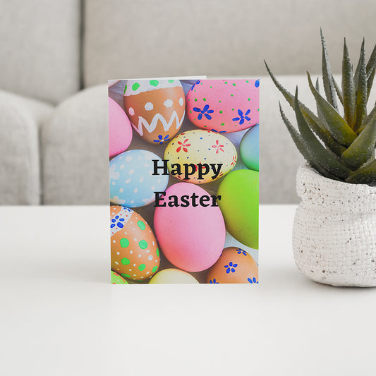 Happy Easter Eggs Card