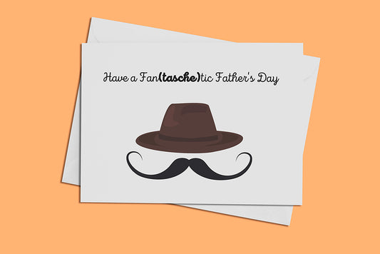 Happy Father's Day Mustache Card