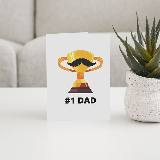 #1 Dad Card