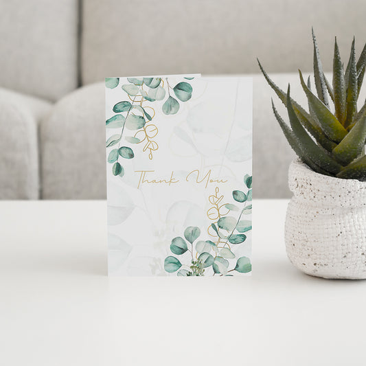 Eucalyptus Thank You Card